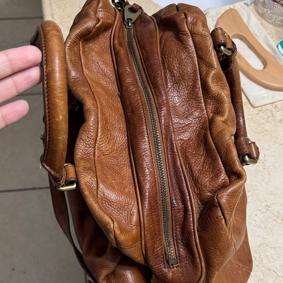 Marc Jacobs Tan Leather Satchel with Gold Accents - Picture 8 of 11